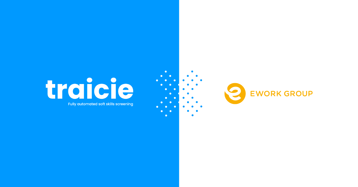 #traicie is excited to announce our new deal with <a href="/EworkGroupSwe/">Ework Group</a> that will allow us to expand our network and develop our #semanticscreening algorithm. Read more: bit.ly/2znqLud or traicie.com or follow us on LinkedIn or Twitter <a href="/traicieAI/">traicie</a> #AIinHR #HRTech #HR
