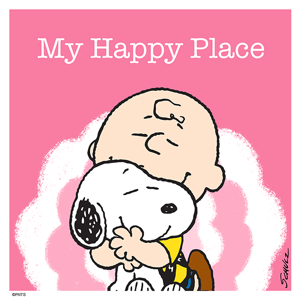 Snoopy's tweet photo. My happy place is with you. https://t.co/XC2WLFw8sz