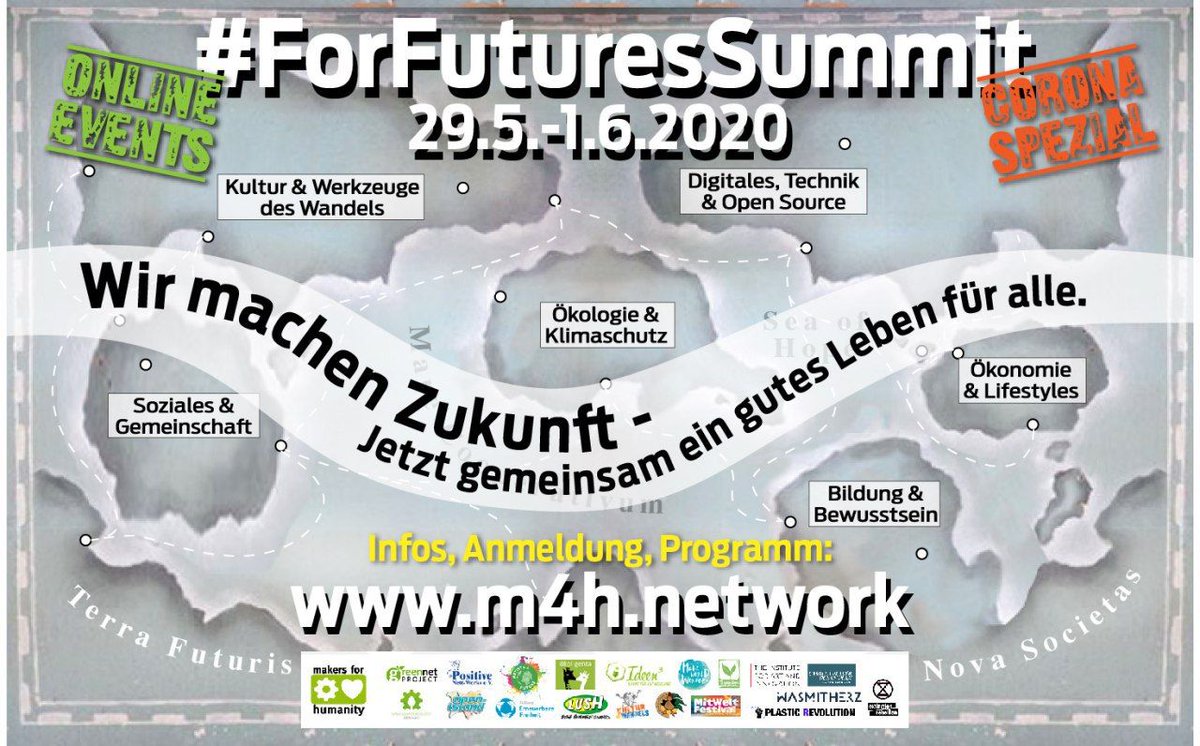 kartevonmorgen's tweet photo. Am Fr. 15 Uhr startet der #ForFuturesSummit online mit der Gründung des @wandelbuendnis.
-> Sa. 11 Uhr beginnt unser #MapathonForFuture 🚀
Das ist ein #Maker #Lab, da geht's ums #Machen! Wir kartieren durch und präsentieren Mo. 13 Uhr die #Welt4Future 🌍
https://t.co/16trWYNgTj https://t.co/vmtRZZaYH7