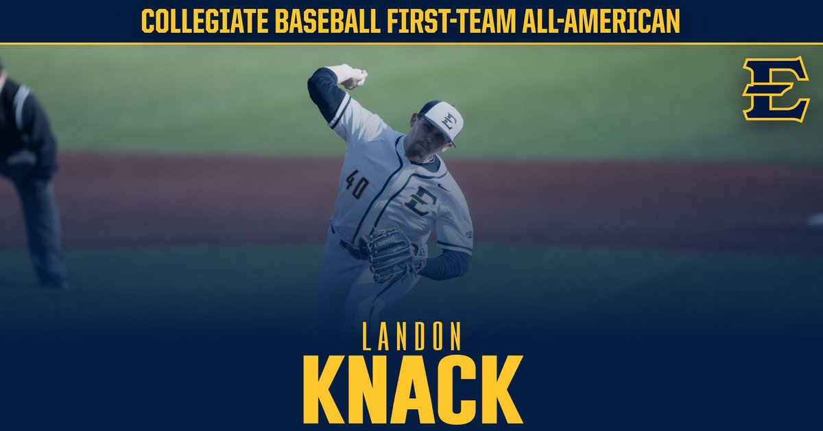 ETSU_Baseball's tweet image. Landon Knack. 𝗔𝗹𝗹-𝗔𝗺𝗲𝗿𝗶𝗰𝗮𝗻. 

#ETSUTough