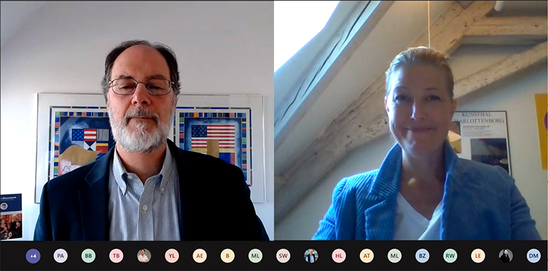 Thanks to <a href="/sofiecn/">Sofie Carsten Nielsen</a>, Member of Parliament and Vice Chair of the <a href="/radikale/">Radikale Venstre</a>, for a great virtual session with <a href="/AmChamdk/">AmCham Denmark</a>’s policy forum this afternoon! Keep up the great work in pushing to open our economy! Read more here: amcham.dk/news/amcham-po…
