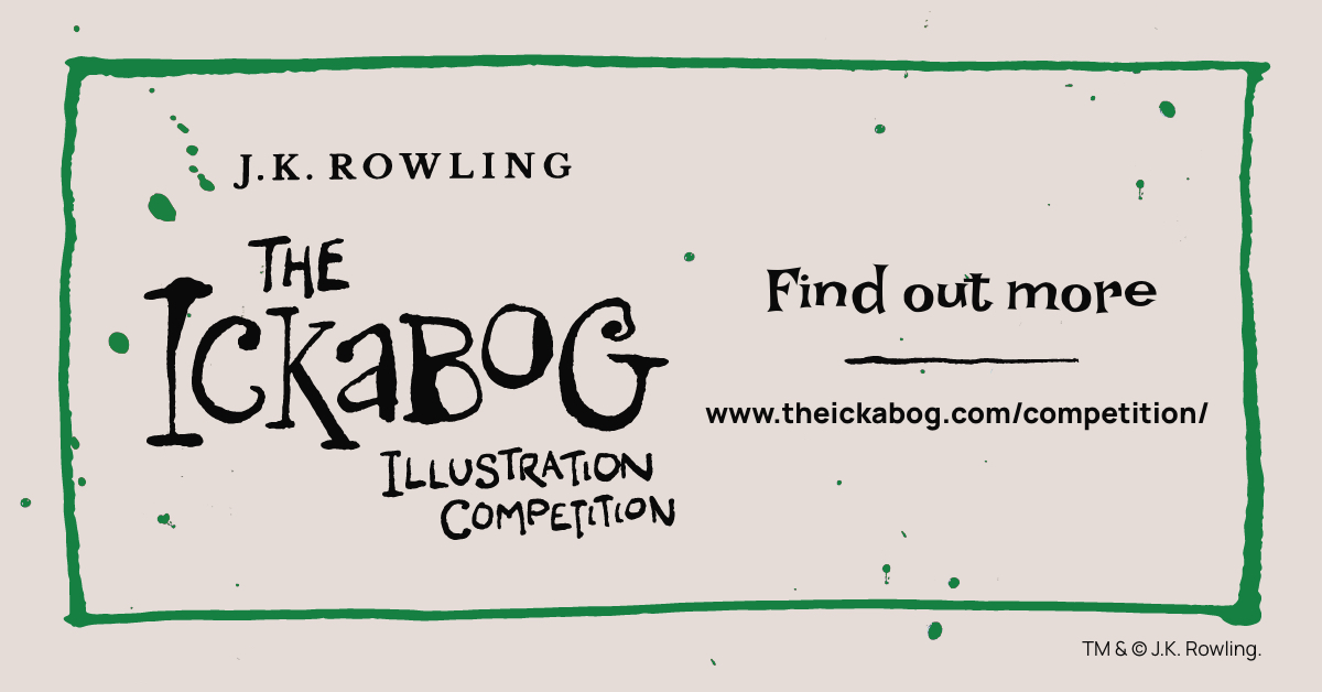 Calling all budding artists aged 7-12! You're invited to illustrate the story of #TheIckabog and enter the competition for the chance to have your artwork featured in the printed version of the book. 

Find out more about the competition here: theickabog.com/competition/