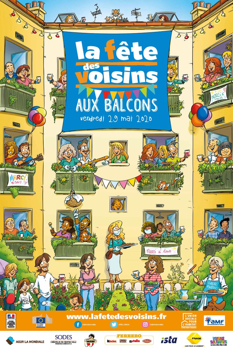 Conflans Sainte Honorine On Twitter La Fetedesvoisins S Adapte Pour Garder Son Esprit Festif En Respectant Les Precautions Sanitaires Il Vous Est Propose De La Feter Vendredi 29 Mai 2020 Aux Balcons Et Aux Fenetres