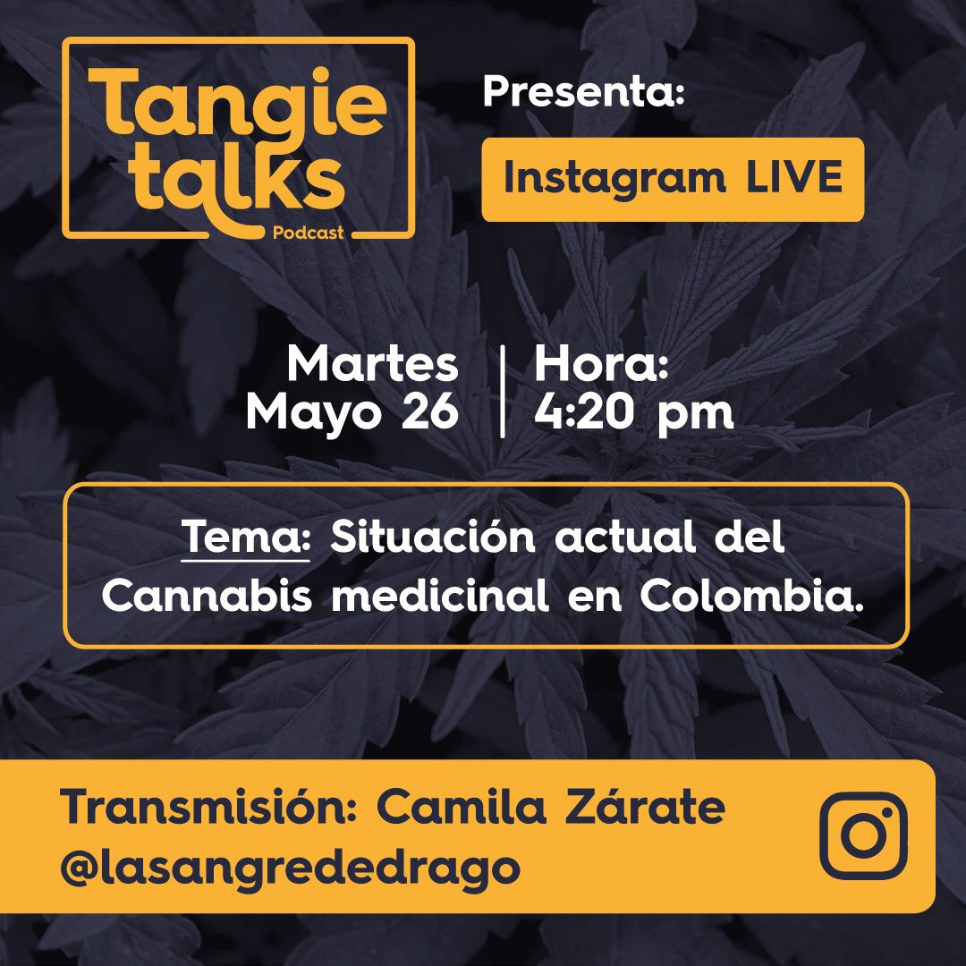 juanca_p's tweet photo. Los invito! @ZarateCamilaM y @wegrowcolombia hablando de la situación actual del Cannabis en Colombia esta tarde 4:20 PM por IGlive 🍁🔥 RT! https://t.co/HT8eeVbdBG