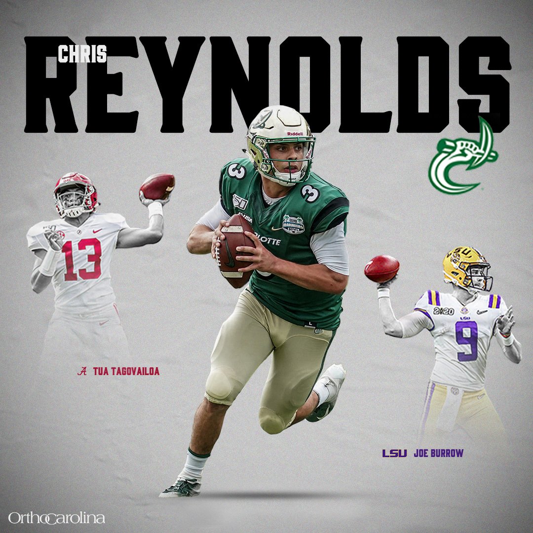 𝙶𝙾𝙾𝙳 𝙲𝙾𝙼𝙿𝙰𝙽𝚈

Yards per dropback (includes scrambles/sacks) vs. man coverage in 2019:

1. 𝘾𝙃𝙍𝙄𝙎 𝙍𝙀𝙔𝙉𝙊𝙇𝘿𝙎, Charlotte (9.98)
2. Tua Tagovailoa, Alabama (9.40)
3. Joe Burrow, LSU (9.28)

#GOLDstandard | #PEEP