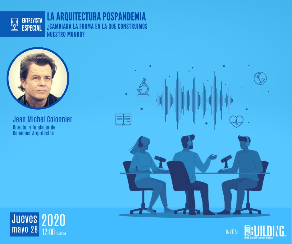 MundoHVACR's tweet photo. Los invitamos a esta importante entrevista al arquitecto Jean Michel Colonnier el próximo jueves a las 12hrs. No se la pierdan.
Inscríbete, es gratuita:
https://t.co/P0lMA8alHz https://t.co/wvCuo6NrzI