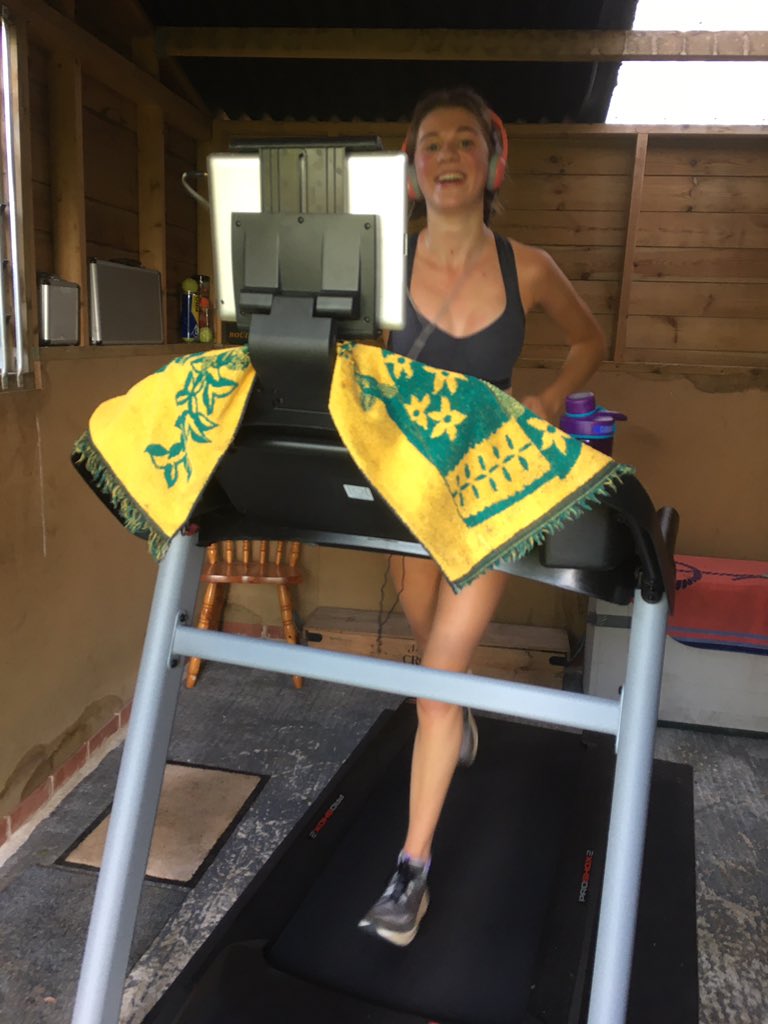 RHSBsport's tweet photo. Last Saturday @GDST @RoyalHighBath Yr 12 Ellie W ran an incredible full marathon on her home treadmill in an impressive 4hrs 23 mins👏. She raised £1244 for @TheBHF research. A real inspiration and a great example of grit and determination. Very proud DOS😌. #thisgirlcan https://t.co/DprlpGkokE
