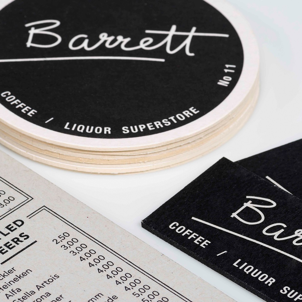 thefutureformat's tweet photo. Menu, business cards and coasters for Barrett. Designed by Noni Nezi. https://t.co/zW2orbuYve #FutureFormat https://t.co/XCqxS0uEE1