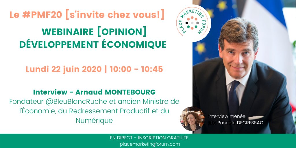 ChaireANMT's tweet photo. Le #PMF20 [s'invite chez vous!]

Arnaud Montebourg sera le premier intervenant de cette édition inédite! L'interview portera sur la thématique du développement économique des territoires en lien avec le contexte actuel💡

📆22/06 🕙10h
➡️Inscription: https://t.co/8pgQbynEtX https://t.co/K1t0aLuPxr
