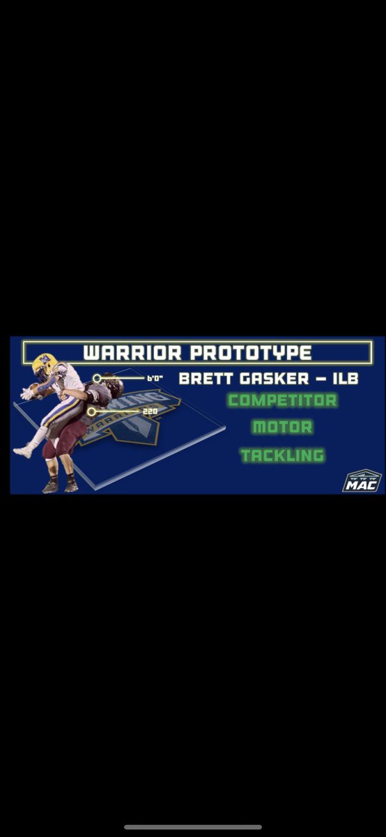 gasker39's tweet photo. Extremely excited to announce that I will be continuing my academic and athletic career at Lycoming College. #GOWARRIORS @LycoWise @MCtheHC @WarriorsFBall https://t.co/1ZrwWBujYO