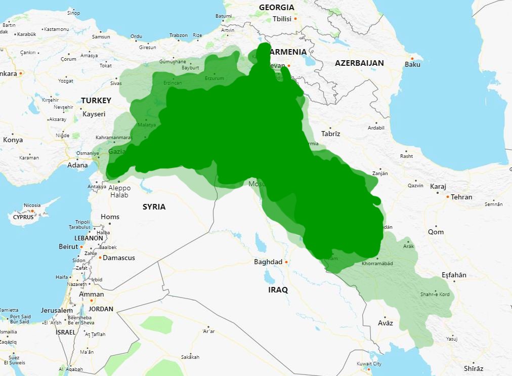 1 - For all those Kurds who aspire for a Kurdistan (map below) yet acknowledge Kurdish role in the Armenian & Assyrian Genocides, is your desire not conflicting with your admission?