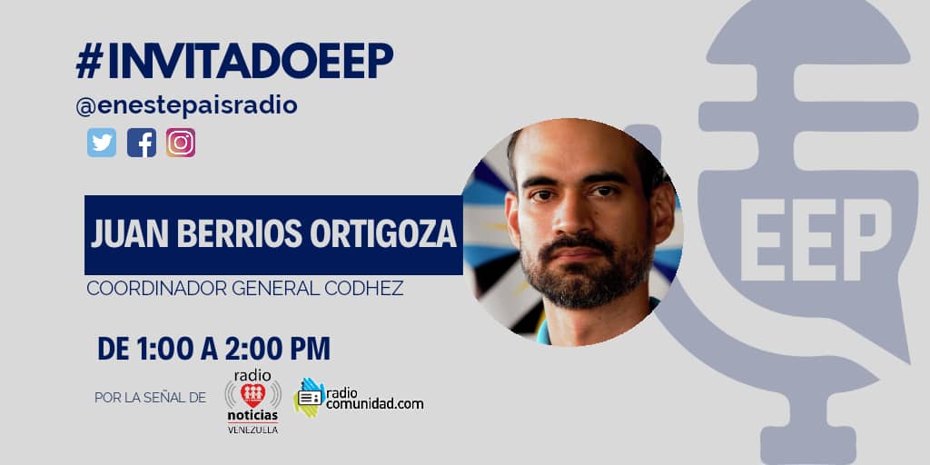enestepaisradio's tweet photo. Hoy en #EnEstePaís vamos a conversar con Juan Berríos Ortigoza sobre el informe 2019 de la Comisión para los Derechos Humanos del estado Zulia (@Codhez) #26May
Sintoniza de 1 a 2 de la tarde la señal @radiofeyalegria y @Radio_Comunidad https://t.co/QiNQdFNtQo