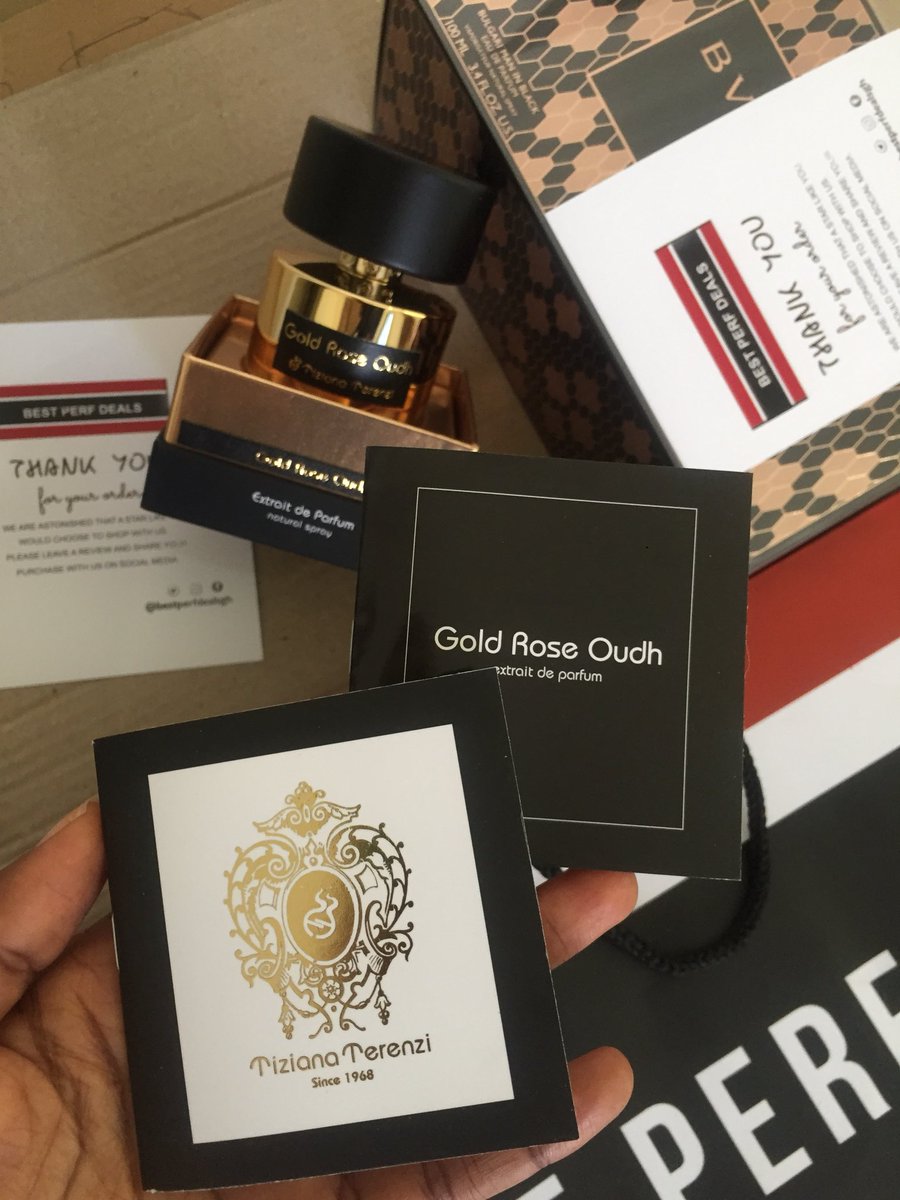 Perfumes that come with a manual.Tiziana Terenzi Gold Rose Oudh