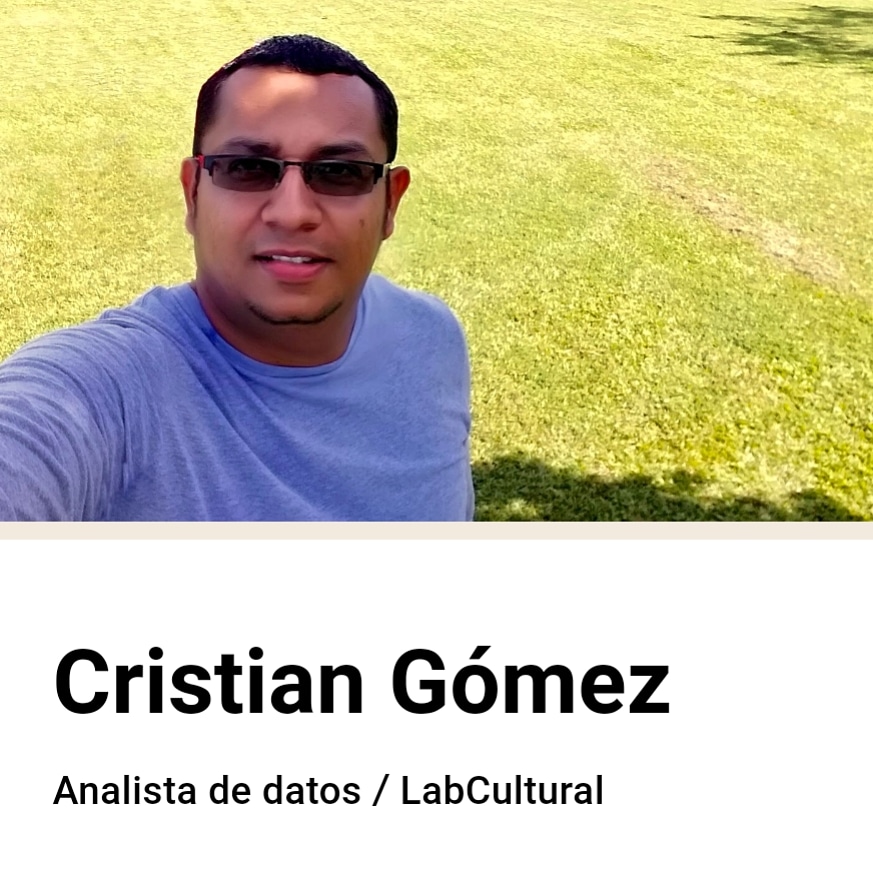 ceccreativos's tweet photo. #ICalerta 🚨

¡Desde Colombia! Les presentamos a Cristian J. Gómez Herazo, nuestro analista de datos.
https://t.co/TVP47JTQZn https://t.co/ANNABCuke0
