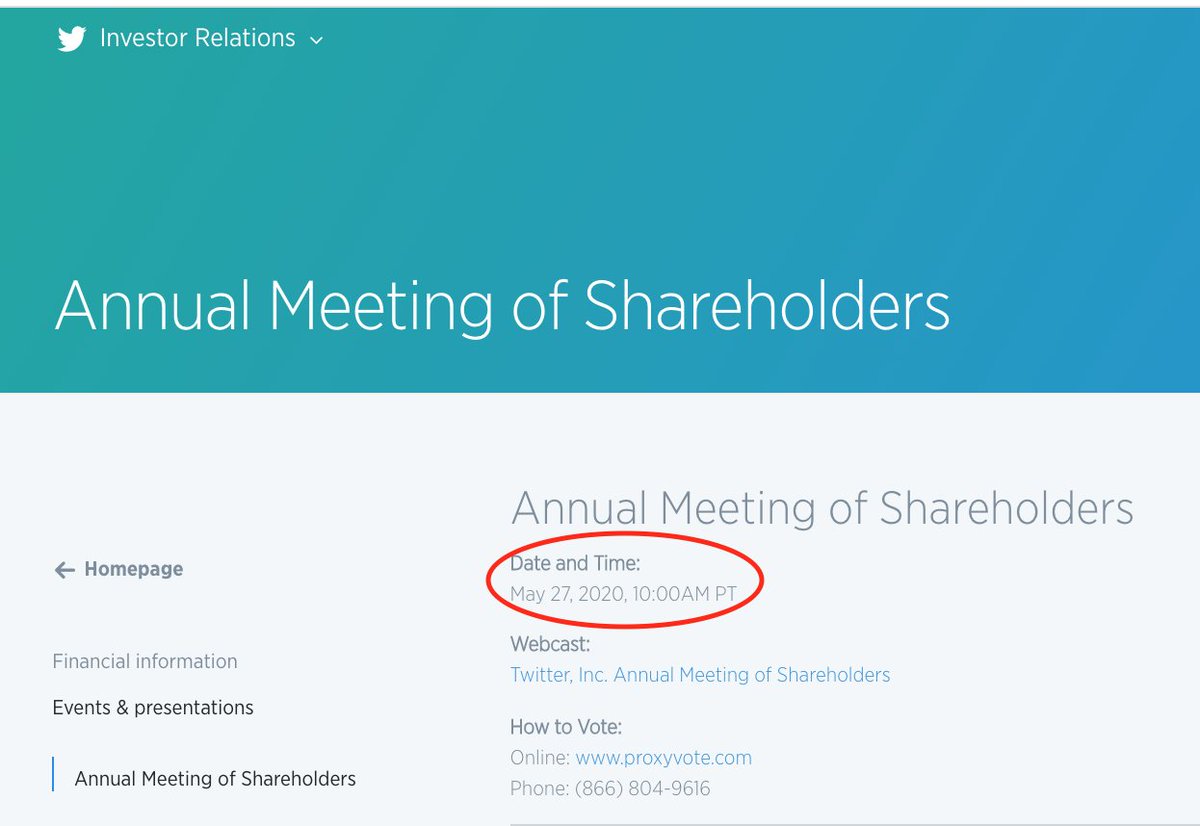  @Jack and Twitter aren't going to budge on Trump's tweets unless investors threaten to  #divest.Tomorrow is the Annual Meeting of  $TWTR Shareholders. Investors: Tell Twitter Board of Directors to take action on Trump's violative tweets. #CorpGov  #ESG  #TakeTrumpOffTwitter