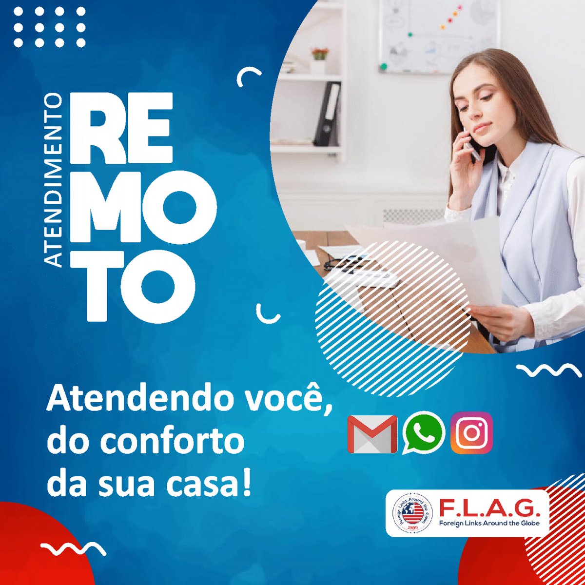 FLAG_Brasil's tweet photo. Atendimento remoto por WhatsApp, e-mail, Skype.
•
#flag_brasil #flag_intl #everyonesworld https://t.co/PI7gQ5jWiM