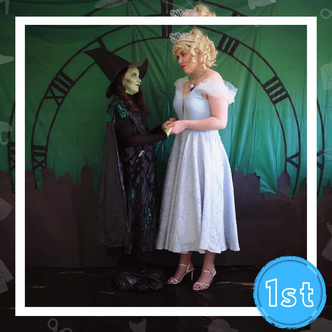 BGETheatre's tweet photo. Announcing the winners of DRESS REHEARSAL! Brianna and Aisling Smith from County Cavan who dressed up as Glinda (Brianna age 17) and Elphaba (Aisling age 10) from Wicked. #bgetdressup https://t.co/I9PtMgfRdg