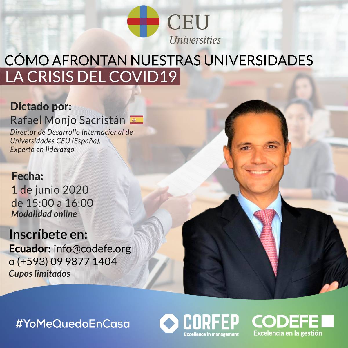 CODEFE's tweet photo. Los invitamos a que participen en este WEBINAR Gratuito Internacional ¡Cupos limitados! Separe su cupo en el siguiente link https://t.co/8DurvWSZlJ
.
.
#excelencia #calidad #autoevaluacion #efqm #empresa #liderazgo #educación #transformacion #direccion #gestion #codefe #guayaquil https://t.co/oJRxKvEdlw