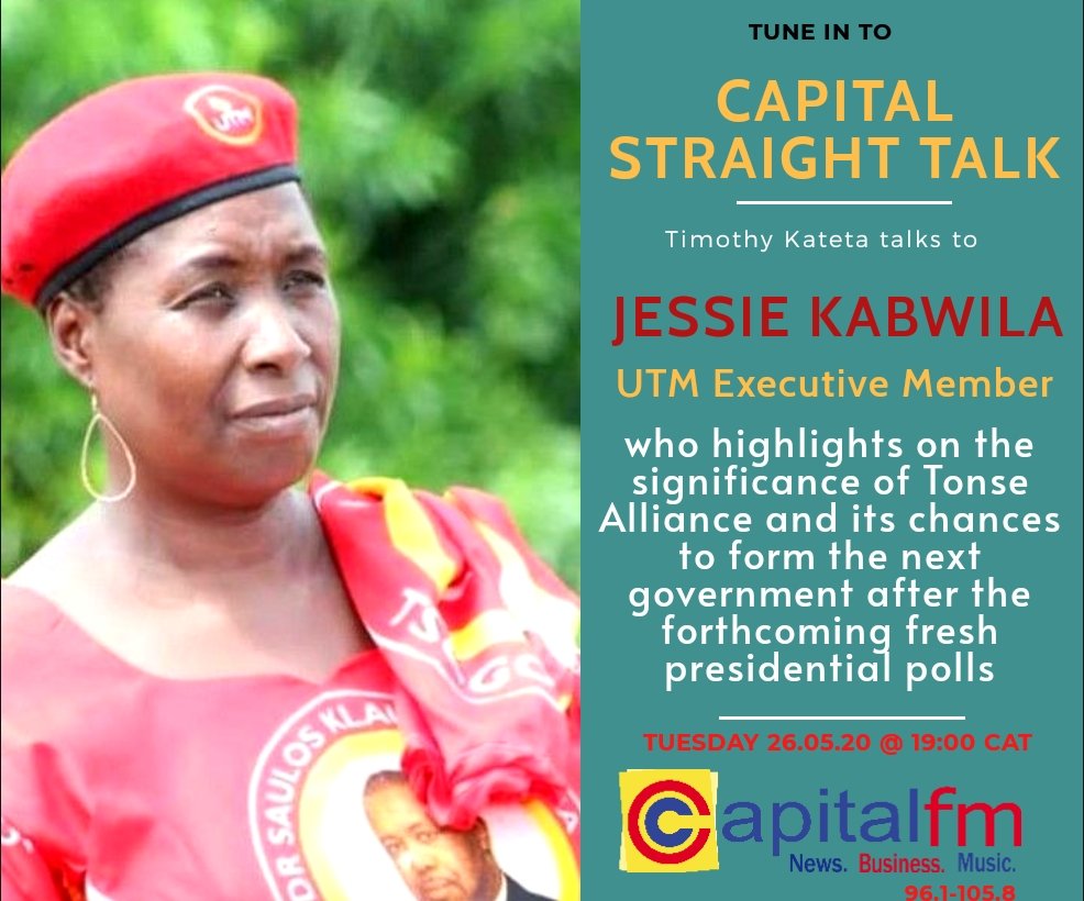 CapitalFMMw's tweet photo. Tune in this evening.
#CFMStraightTalk #Malawi https://t.co/BAKvIMuXvj