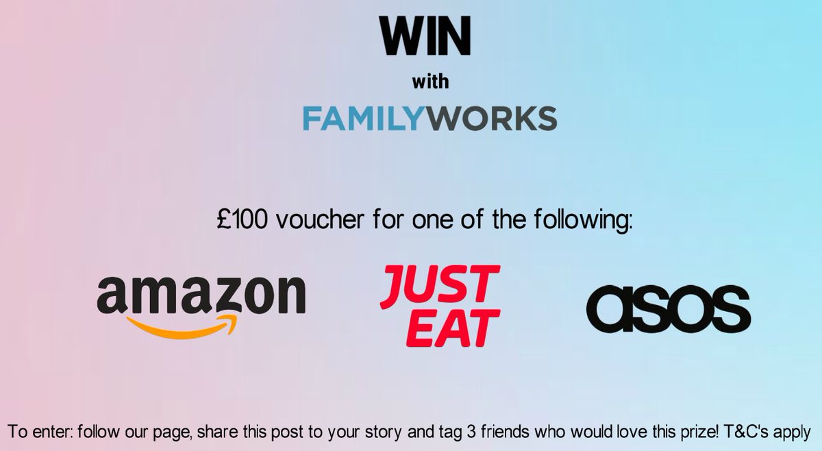 COMPETITION TIME!! Check out our Instagram instagram.com/familyworkscou… to be in with a chance to win a £100 VOUCHER!!