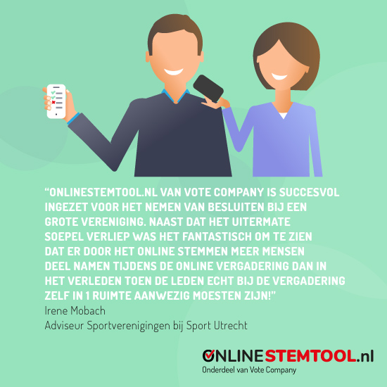 De partijen die gebruik maken van onlinestemtool.nl zien dat er met digitaal stemmen meer mensen actief gebruik maken van hun stemrecht! Digitaal stemmen zorgt dus voor meer betrokkenheid en een breder draagvlak! #onlinestemmen #digitaalstemmen #besluitvorming #alv  #or #mr