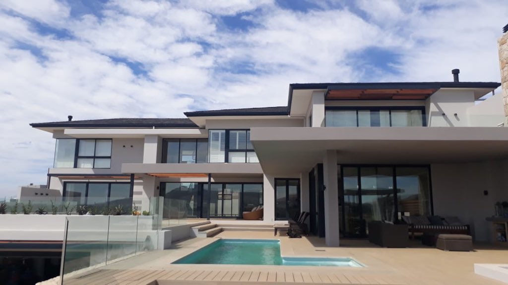 Beautifully designed home in Clara Anna Fontein installed by us. 
Contact us for more information. .
.
.
#claraannafontein #luxurylifestyle #luxuryhomes #homedesign #architecture #home #homedecor #design #investment #instahome #glass #durbanville #building