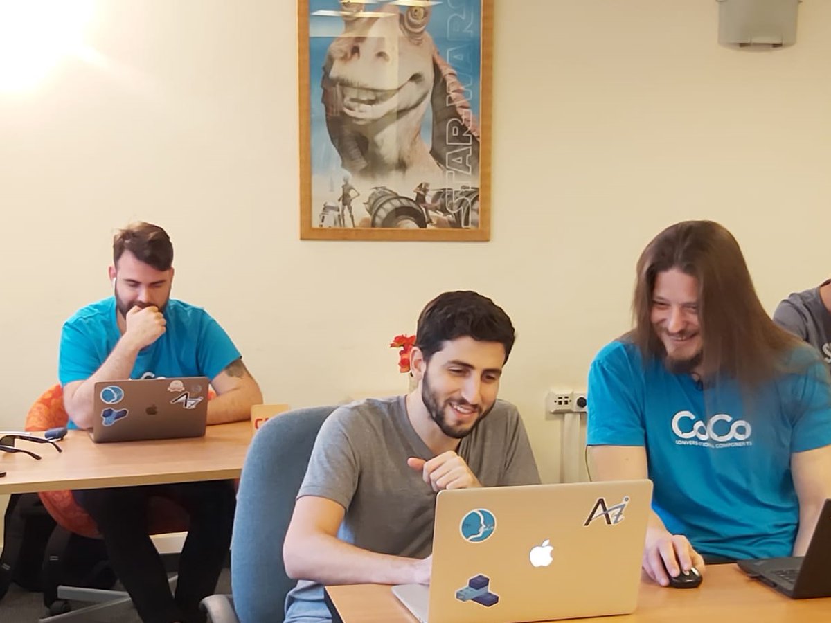 beyondvirtualai's tweet photo. What is @alex_tavor, our developer, up to these days? 
Soon you're gonna find out - and you're gonna love it. 😎
#ConversationalAI #CoCoHub #Chatbots #Chatbotdevelopment #Chatbotmarketing https://t.co/cNdV7j3z4E