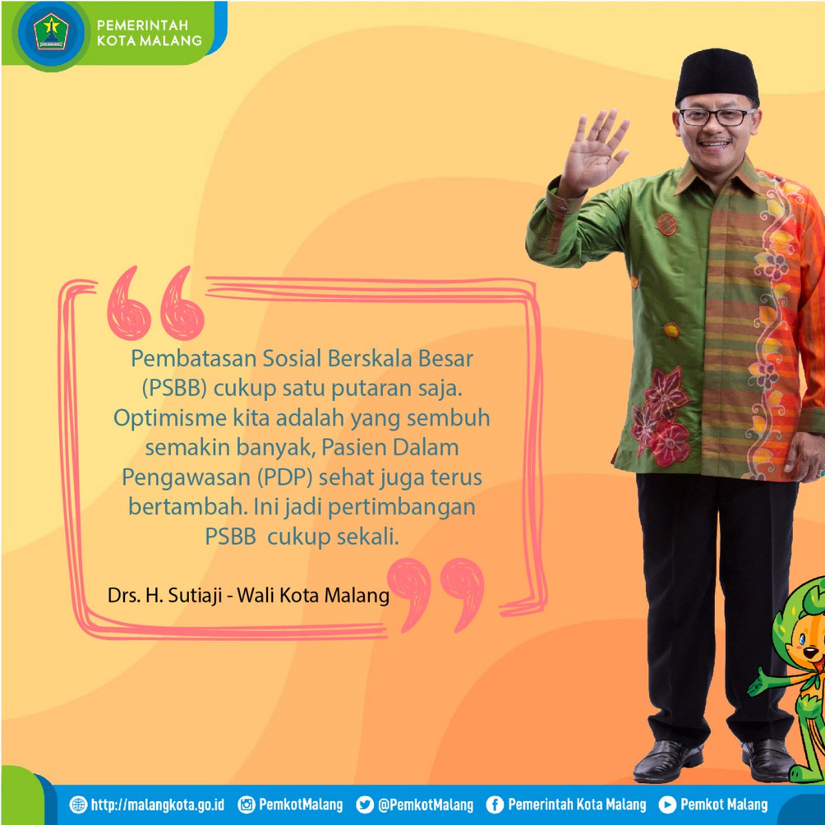 RadioElshinta's tweet photo. Pemkot Malang memutuskan untuk pelaksanaan PSBB di Kota Malang cukup satu putaran saja. Apa yang akan dilakulan usai PSBB? Dan bagaimana strategi usai PSBB?
Yuk cek penjelasannya di infografis berikut!
#PSBBMalangRaya #NewNormal
via @PemkotMalang
https://t.co/WkqN71GoFS