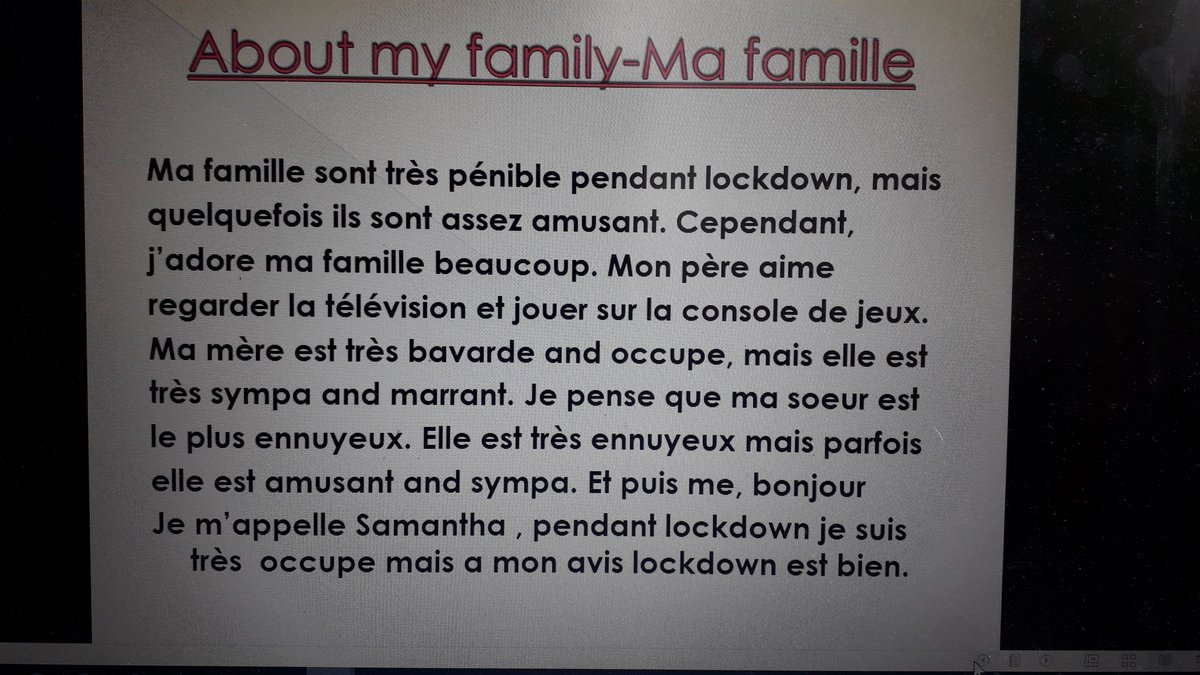 CatherineAgrain's tweet photo. Thanks Sam @Year10ASCC for sharing what you have been doing during lockdown. I am very impressed with your independent work #dedicatedstudent😎Continue de bien réviser ton français 🇫🇷🇪🇺 https://t.co/MzsMZ8lcV7