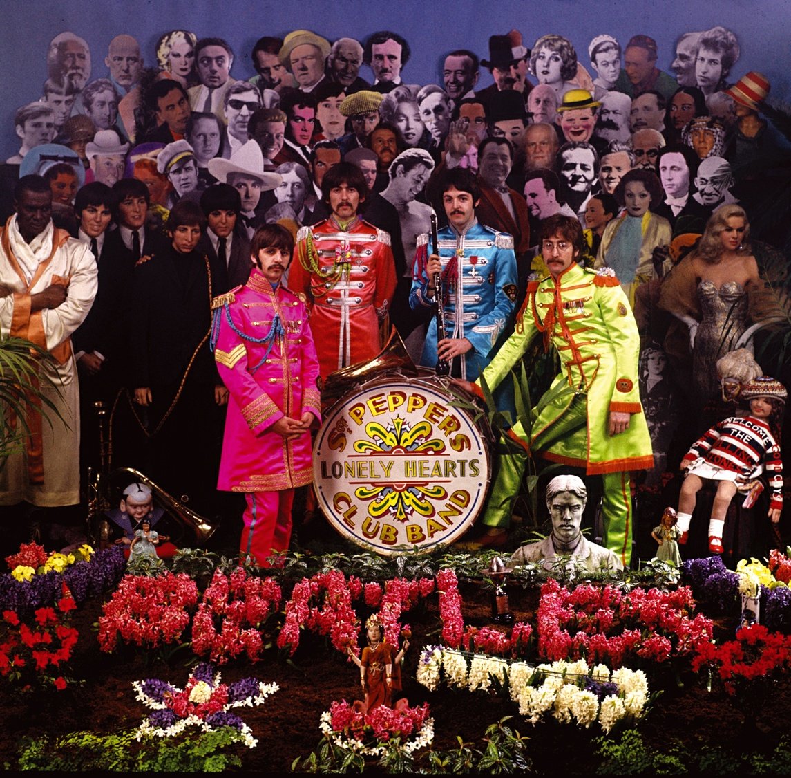 On the 53rd Anniversary of the release of 'Sgt. Pepper's Lonely Hearts Club Band', here is a thread about the celebrities featured on the album cover and why The Beatles chose those people.
