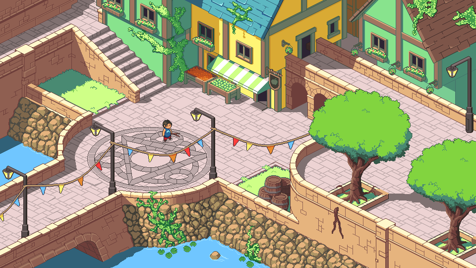 Pixel town!  #pixelart #ドット絵 #aseprite