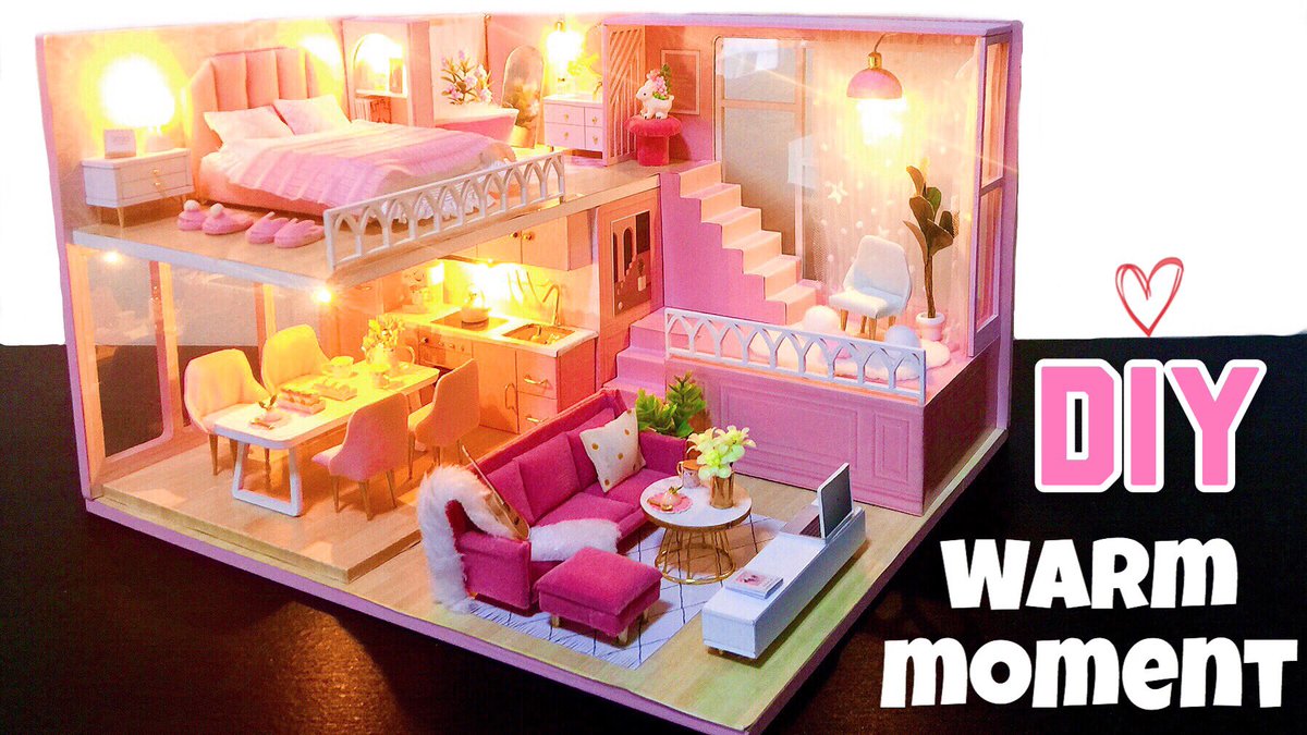 WithMiniature's tweet photo. 🌸 Pink miniature dollhouse🌸 Scale 1:24
Youtube video link: https://t.co/W7ANCfdzlf #miniature #dollhouse #diy #warmtime #craft #YouTuber #furniture https://t.co/Hz0tE7NsK3