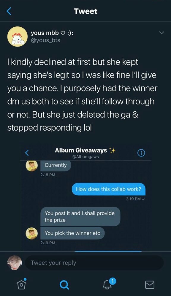 After posting it im getting alot of dms ppl telling me that its fake. Thank you  @yous_bts  @taestarrr  @dwchita And the others for the info