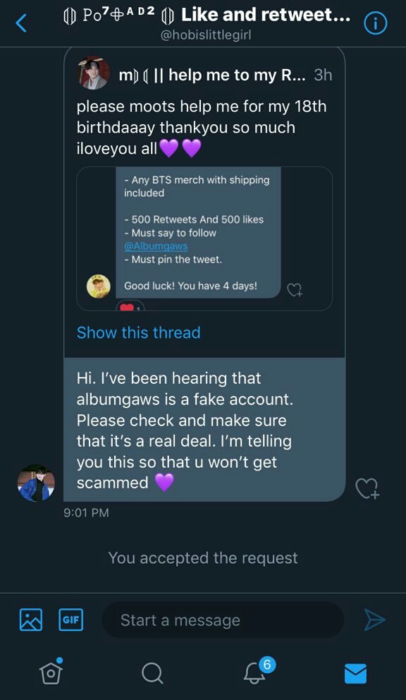 After posting it im getting alot of dms ppl telling me that its fake. Thank you  @yous_bts  @taestarrr  @dwchita And the others for the info