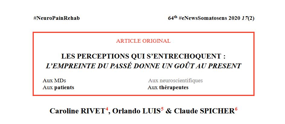 gautierw's tweet photo. Le 64ème volume du @eNewsSomatosens est sorti https://t.co/EZ1YRlQpLz
Entre autre, une brève présentation de la méthode de rééducation sensitive des douleurs neuropathiques
#NeuroPainRehab
#douleur
#ergothérapie
#douleurneuropathique
@IASPpain https://t.co/z6ylrUpwI1