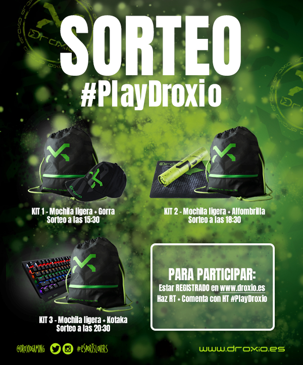 DroxioGaming's tweet photo. 💚S O R T E O💚

Vamos a TOPE con la #desescalada y lo queremos celebrar contigo🦾

Para participar: 
➡️Registrado👉🏾https://t.co/xVv2AItoG8
➡️Haz RT + Comenta con el HT #PlayDroxio que es lo que ➕ te apetece hacer en Fase1/fase2

Dale DURO que tenemos 3 premiazos para hoy! https://t.co/t4RJ5D6tur