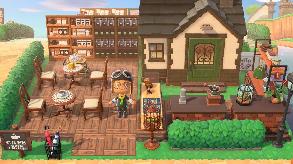 ゆたぴ あつ森 案内所左側にはメインストリート ジャックの家はカフェ たいへいたの家は パンとはちみつのお店 その上の通りには 郵便局と病院 笑 なんとなくね あつ森 あつ森レイアウト あつまれどうふつの森