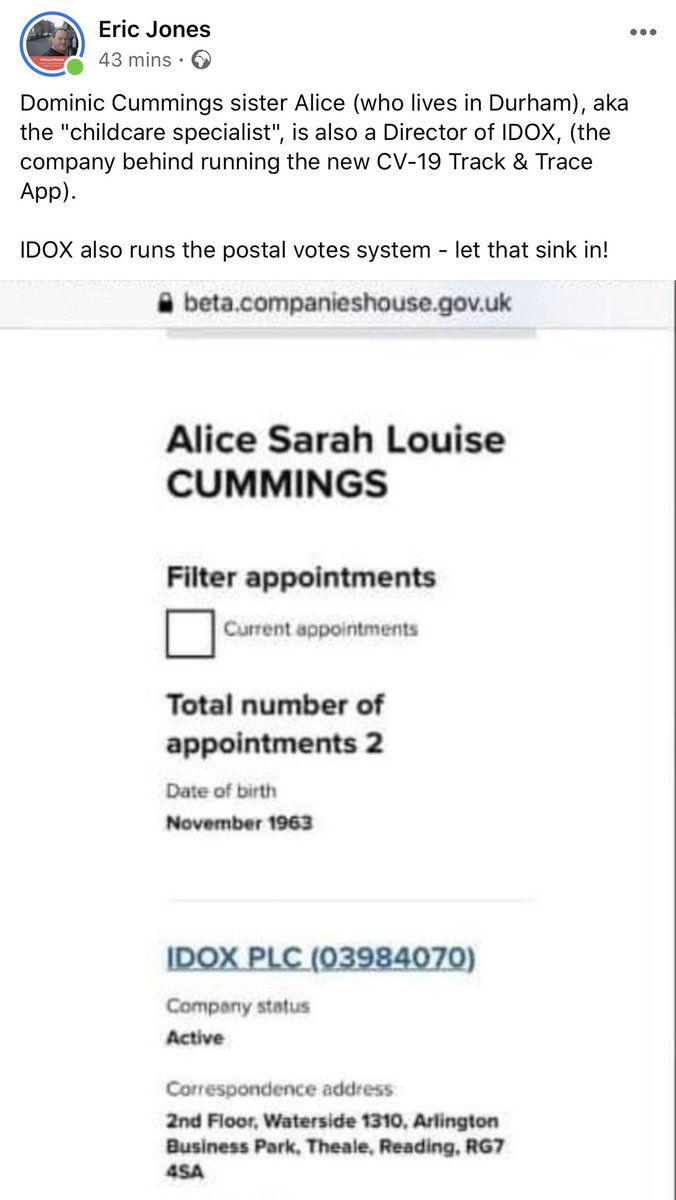DetroitSocial's tweet image. #DominicCummngs handed a 250m contract to a company to build the track and trace app. 

His sister got made a director of that company 10 days ago. 

Why are people not in absolute uproar, Nevermind defending him. 

#coronavirus #Cummingsmustgo