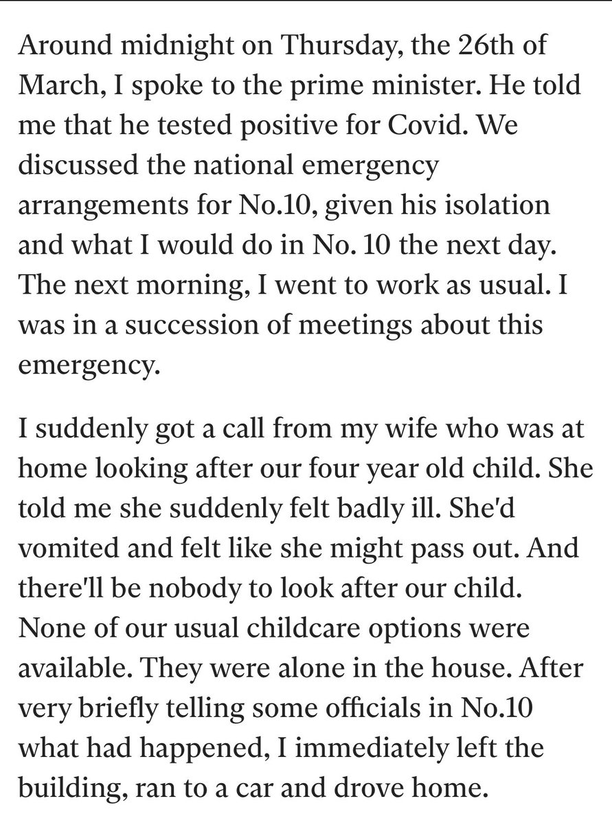 An examination of the  #Cummings transcript in thread below & some questions that could have been asked- on 26 March  @BorisJohnson is tested +ve for  #COVID19 raising a possibility that he  #Cummings has it, he races home to wife on learning she is ill - thread 1/23
