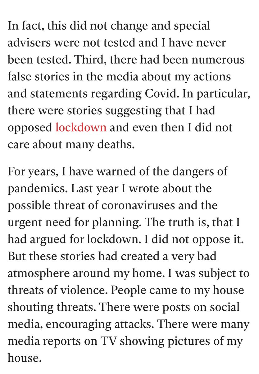 5/23- Why is there nothing in your blog about arguing for a lockdown? Why were references to  #coronavirus in the article written in 2019 only included sometime between April & May this year?  https://dominiccummings.com/2019/03/04/the-most-secure-bio-labs-routinely-make-errors-that-could-cause-a-global-pandemic-are-about-to-re-start-experiments-on-pathogens-engineered-to-make-them-mammalian-airborne-transmissible/ Threats is there any proof of this  @metpoliceuk