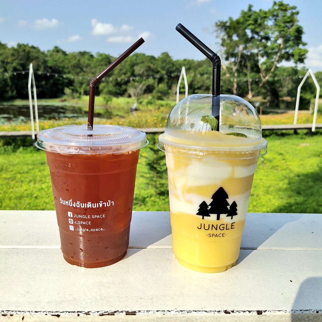 maliboozaa's tweet photo. 📍Jungle space cafe' จ.นครพนม ร้านสวยงาม มุมถ่ายรูปเยอะ ร่มรื่น เครื่องดื่มดี 😋🍰☕🍵 #รีวิวคาเฟ่ #รีวิวอีสาน #รีวิวนครพนม #ไปไหนดี https://t.co/UVhA1ijF7X