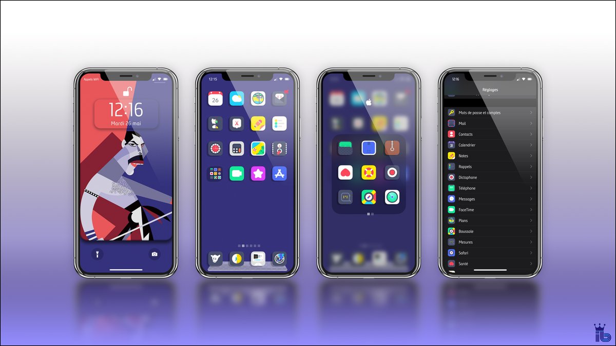 _iBidule's tweet photo. Today screen...
Wall Freddie Mercury #Lobato mode by me
theme #Arete by #ThemesOnFire
status bar #bionicDark by Ouni’sDesign
font is Bunday Clean https://t.co/pMsFVRWaat