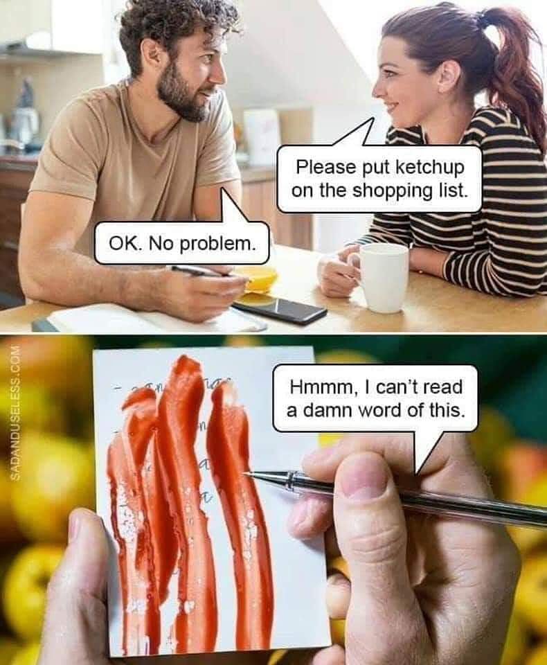 coinfurytv's tweet image. She asked tho... 😜

See yas at 3pmish! Twitch.tv/coinfurytv 

#ketchup #literally #literalhumor #memes