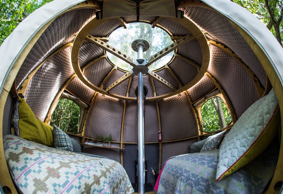 TreeTents's tweet photo. "The Tree Tent is the perfect remedy and escape from a busy life, and I would
recommend it to anyone looking to get back to nature and recharge their batteries."
#rewildinghumans #treetent #glamping #ecobuild https://t.co/EbOsHibKMd
