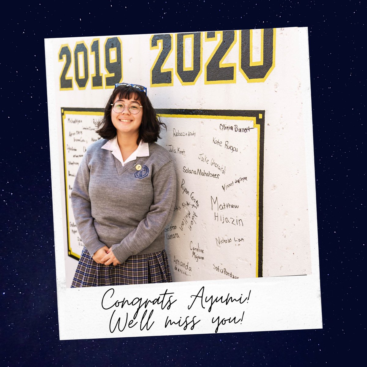 mrsdangelo_ICS's tweet image. Today’s Grad Spotlight-Ayumi Damiano! Ayumi’s musical talents in the ICS choir &amp;amp; band, as well as her impressive insight, will be missed! Congrats on all of your achievements, Ayumi! Your ICS family is proud of you! #GreatGrad🎓 #IncredibleCatholicStudent #Classof2020