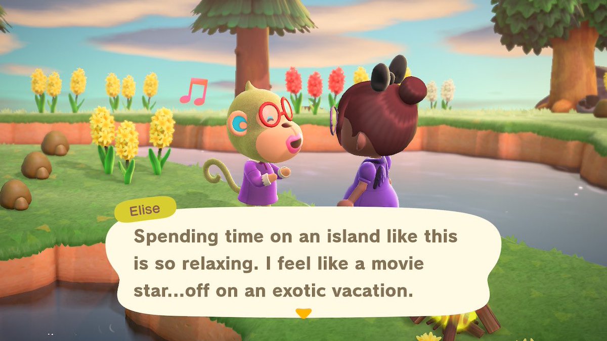 Elise is such a cutie, but Shari is already on my island! onto the next island 