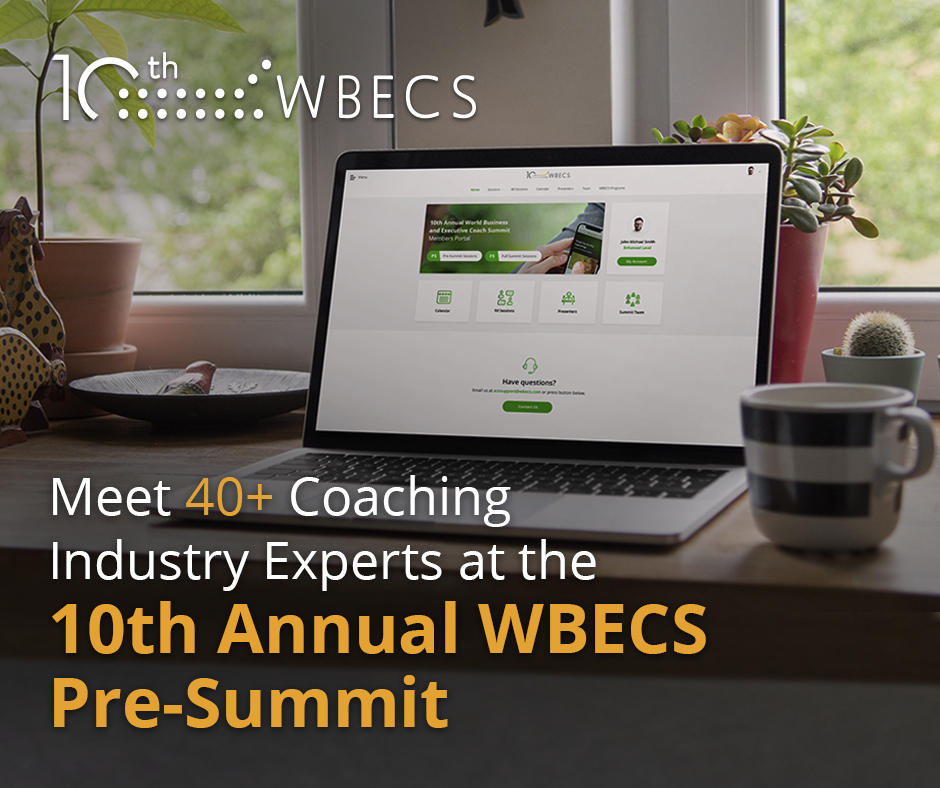 WBECS free pre-summit with brilliant minds, such as Marshall Goldsmith, Marcia Reynolds (fear), Michael Bungay Stanier (changes), Ken Blanchard, Peter Hawkins (team coaching), David Peterson (Google) and many more. 
May 26th - June 17th.
coach.wbecs.com/wbecs-2020/a16…