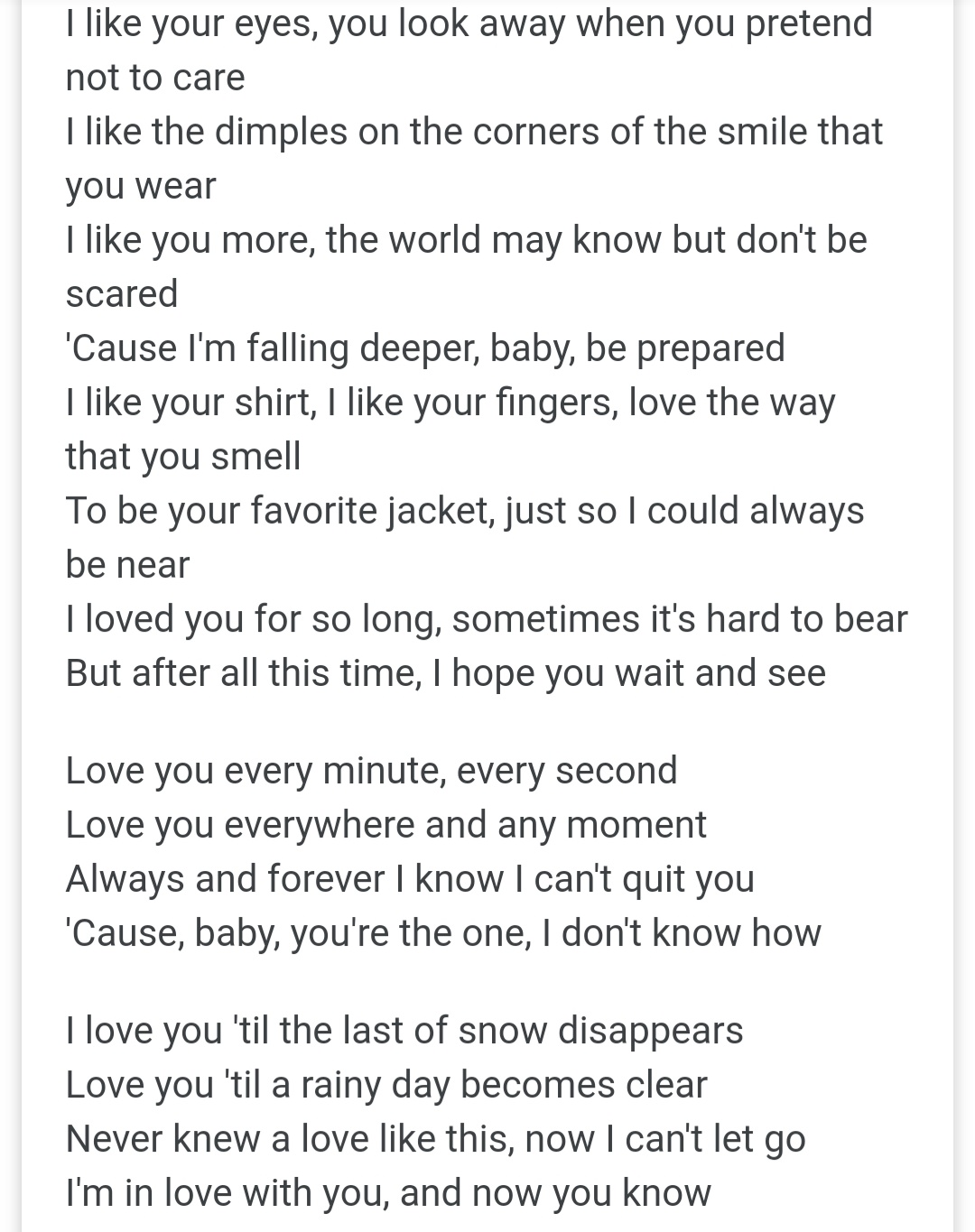 𝘮𝘰𝘯 I Can T Help But To Think But In Jimmy Igs Jimmy Covered That Song That It Exactly Describes P Tom Here Is The Lyrics I Like You