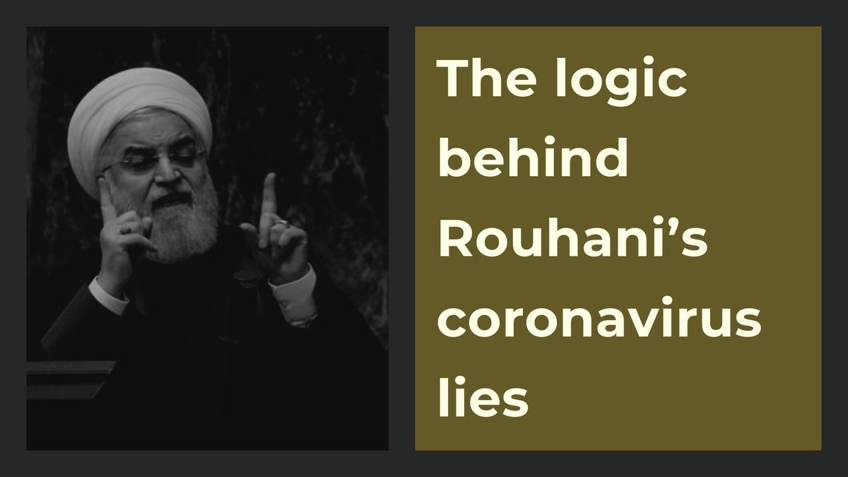 The logic behind Rouhani’s coronavirus lies  #Coronavirus  #COVID19  @WHO  #IransAngels  @usadarfarsi  @StateDept  @statedeptspox  @SecPompeo  @realDonaldTrump  @USUN  @USAmbGVA  @DanishMFA  @SwissMFA  @franceonu  @SwedenUN  @mbachelet  @javaidRehman  @UNHumanRights