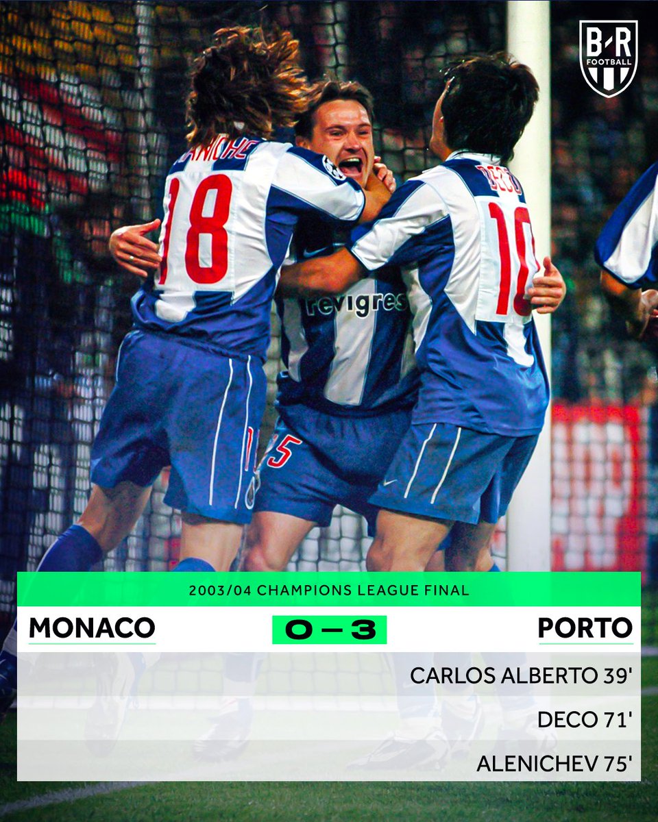 brfootball's tweet photo. May 26, 2004.

When Porto stunned the world, led by a young, charismatic coach named Jose Mourinho 🕺 https://t.co/xY9weL4Yj5